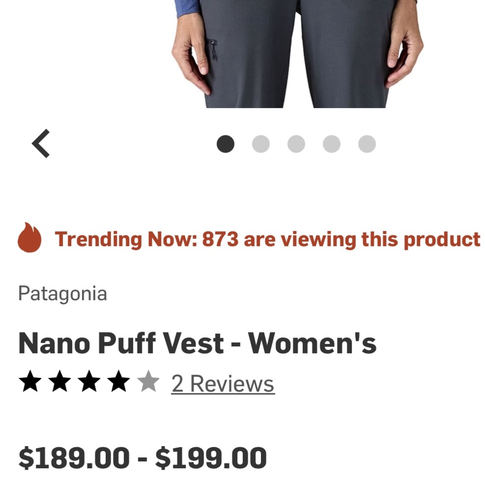 Women’s Patagonia nano puffer vest size M, like new condition - Picture 6 of 7